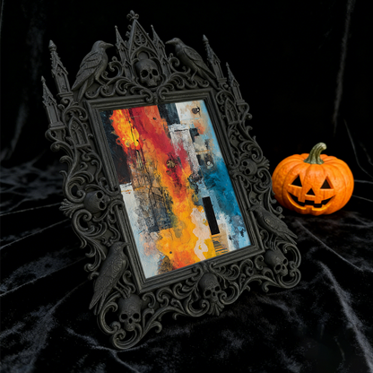 Trendy European Relief Photo Frame | Entryway Console Statement Decor, Wall-mountable, Noble Retro Aesthetic