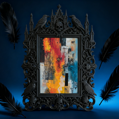 Trendy European Relief Photo Frame | Entryway Console Statement Decor, Wall-mountable, Noble Retro Aesthetic