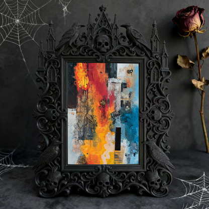 Trendy European Relief Photo Frame | Entryway Console Statement Decor, Wall-mountable, Noble Retro Aesthetic