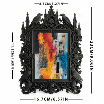 Trendy European Relief Photo Frame | Entryway Console Statement Decor, Wall-mountable, Noble Retro Aesthetic