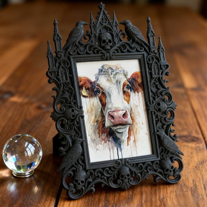 Top-rated European Palace Frame | Study Bookshelf Accent Decor, Tabletop Photo Holder, Vintage Royal Design