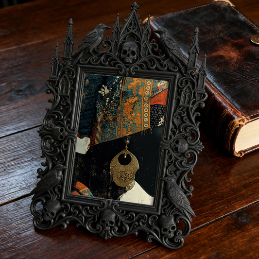 Trendy European Carved Frame | Wedding Sign-in Table Centerpiece, Couple Photo Holder, Retro Royal Vibe