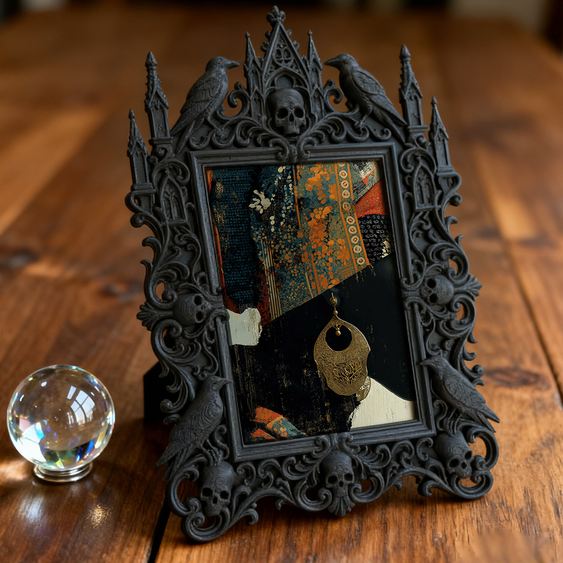 Trendy European Carved Frame | Wedding Sign-in Table Centerpiece, Couple Photo Holder, Retro Royal Vibe