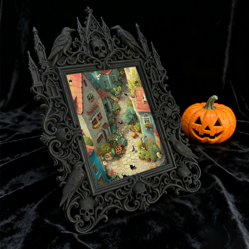 Hot-selling Royal Relief Photo Frame | Jewelry Store Window Display, Luxury Photo Prop, Court Carved Craft