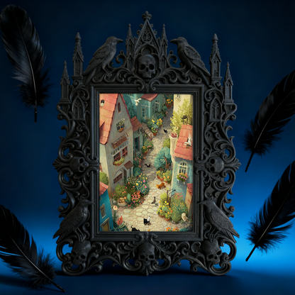 Hot-selling Royal Relief Photo Frame | Jewelry Store Window Display, Luxury Photo Prop, Court Carved Craft