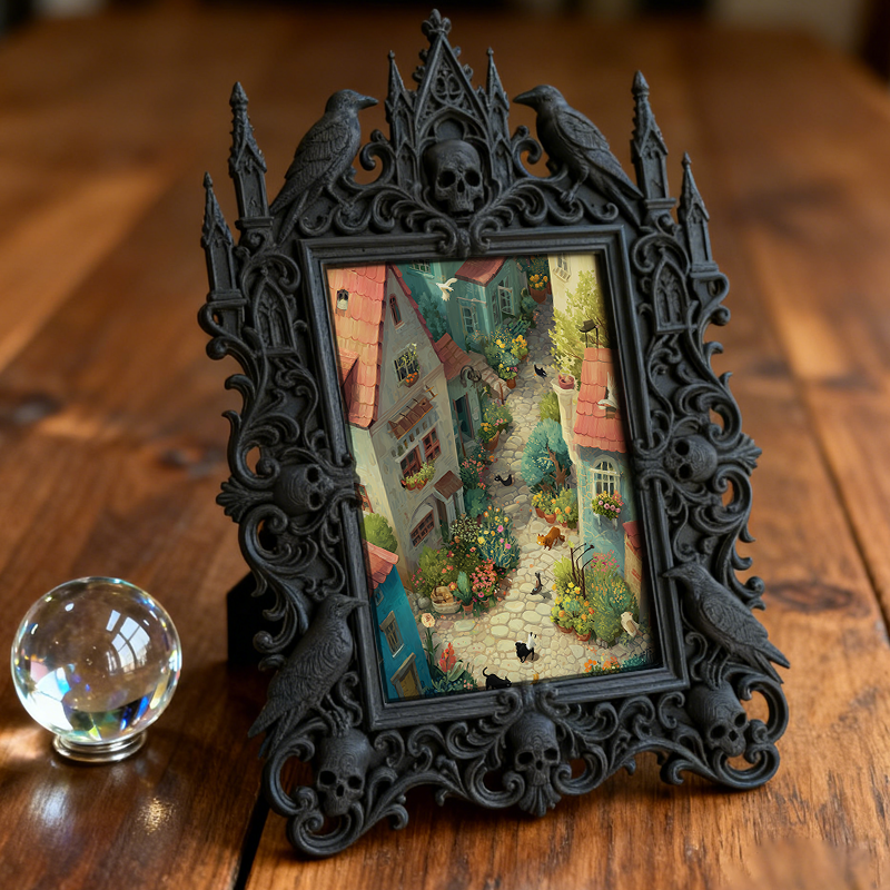 Hot-selling Royal Relief Photo Frame | Jewelry Store Window Display, Luxury Photo Prop, Court Carved Craft