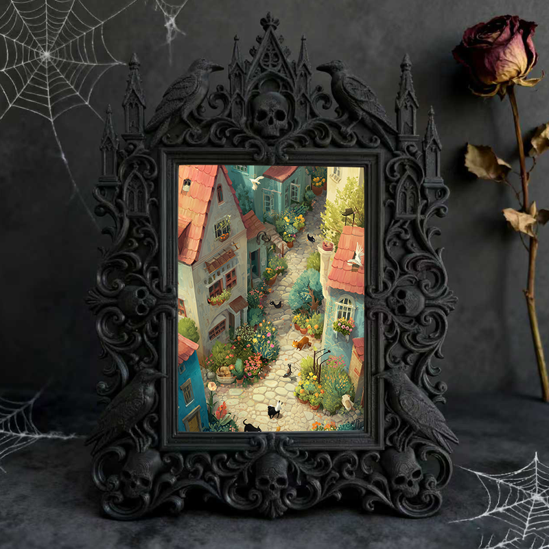 Hot-selling Royal Relief Photo Frame | Jewelry Store Window Display, Luxury Photo Prop, Court Carved Craft