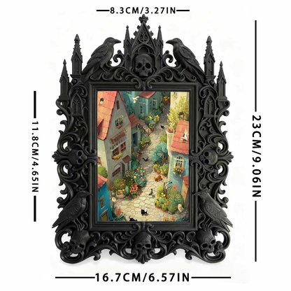 Hot-selling Royal Relief Photo Frame | Jewelry Store Window Display, Luxury Photo Prop, Court Carved Craft