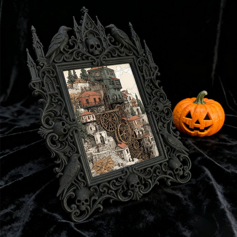 Top-rated European Palace Frame | Gothic Homestay Suite Decor, TV Stand Photo Accent, Vintage Noble Style