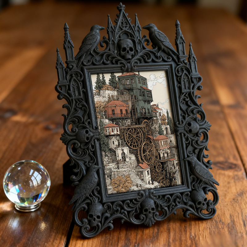 Top-rated European Palace Frame | Gothic Homestay Suite Decor, TV Stand Photo Accent, Vintage Noble Style