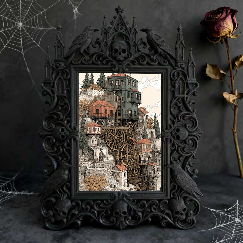 Top-rated European Palace Frame | Gothic Homestay Suite Decor, TV Stand Photo Accent, Vintage Noble Style
