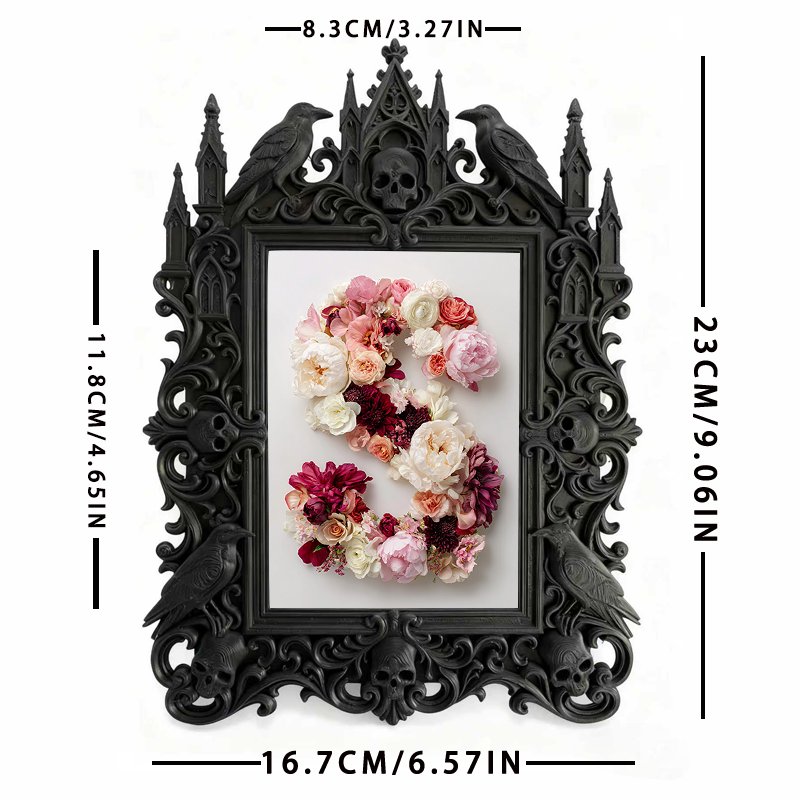 Top-rated European Palace Frame | Antique Shop Shelf Display, Photo Prop, Luxury Relief Craft