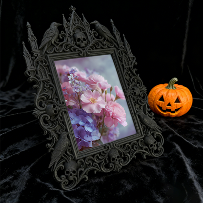 Bestseller Court Relief Frame | Baby Shower Party Table Decor, Photo Display Ornament, Carved Royal Craft