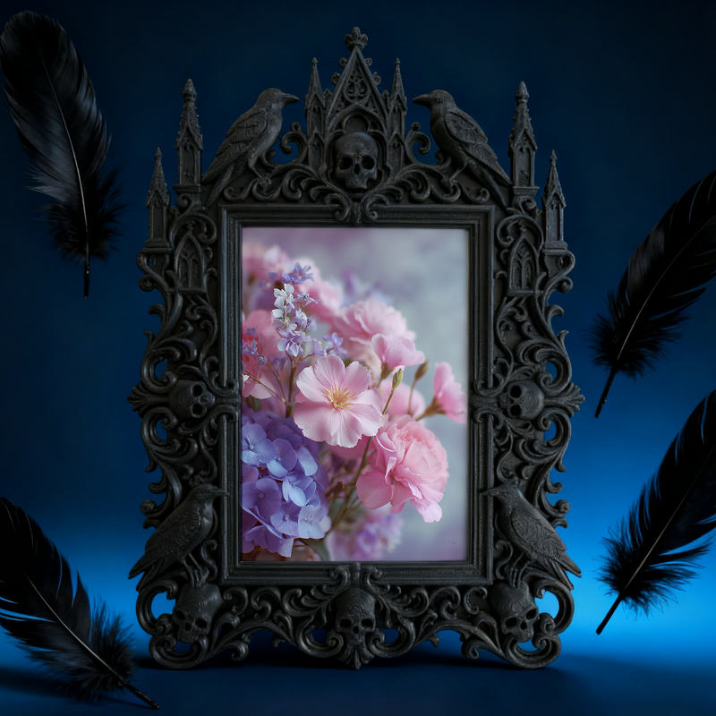 Bestseller Court Relief Frame | Baby Shower Party Table Decor, Photo Display Ornament, Carved Royal Craft