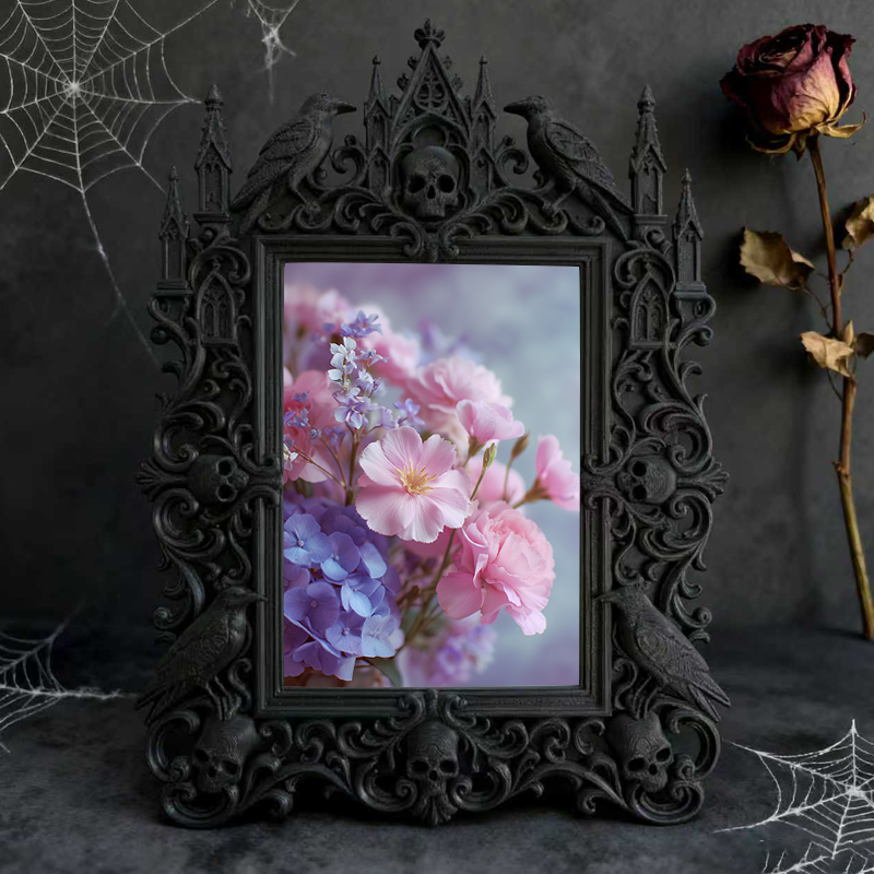 Bestseller Court Relief Frame | Baby Shower Party Table Decor, Photo Display Ornament, Carved Royal Craft