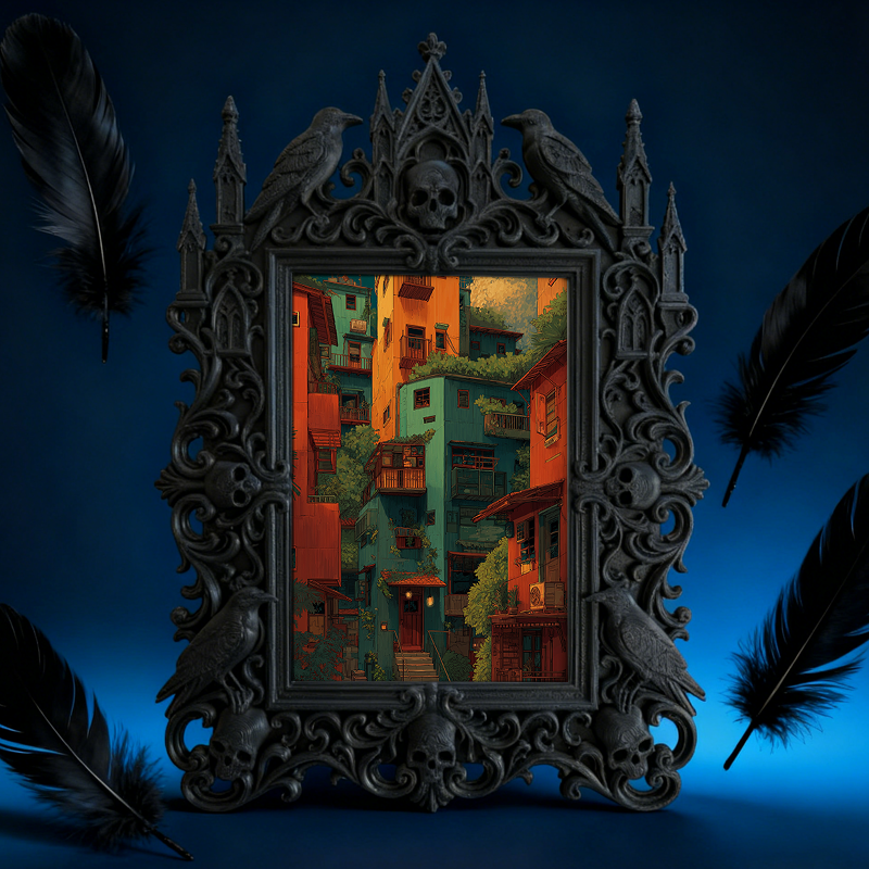 Bestseller Court Relief Frame | Beauty Salon Waiting Area Decor, Photo Display Ornament, Retro Noble Style