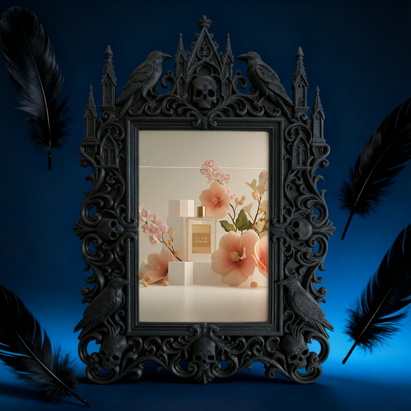 Trendy European Carved Frame | Villa Balcony Table Decor, Photo Holder, Palace Relief Craft