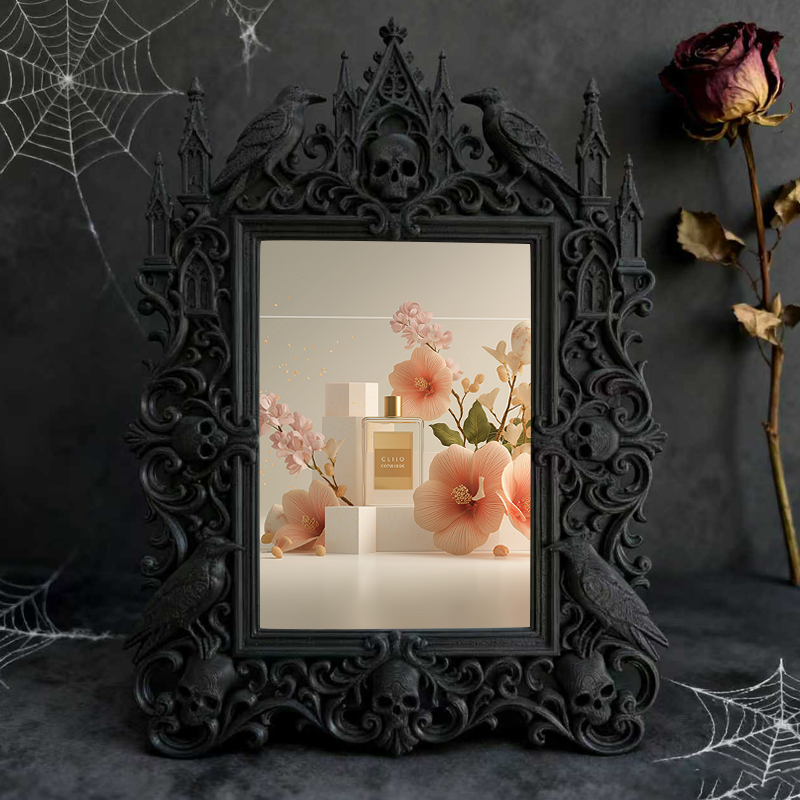Trendy European Carved Frame | Villa Balcony Table Decor, Photo Holder, Palace Relief Craft