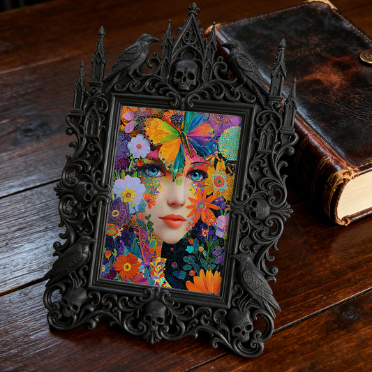 Trendy European Carved Frame | Wedding Photo Studio Prop, Couple Photo Display, Luxury Court Style