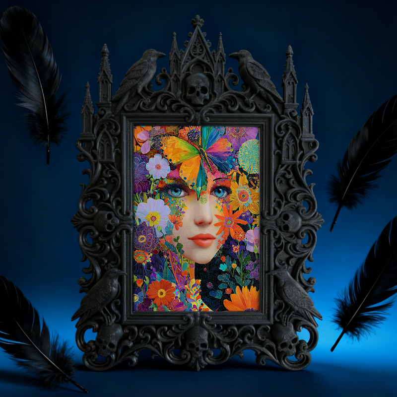 Trendy European Carved Frame | Wedding Photo Studio Prop, Couple Photo Display, Luxury Court Style