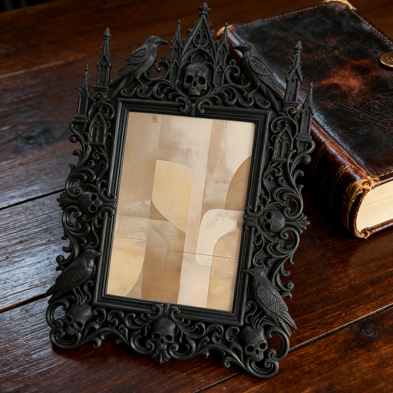Trendy European Carved Frame | Retirement Party Table Decor, Photo Display Ornament, Court Craft