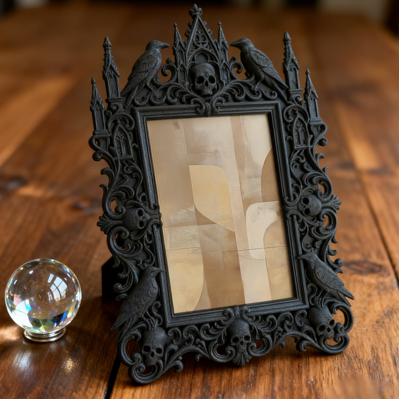 Trendy European Carved Frame | Retirement Party Table Decor, Photo Display Ornament, Court Craft