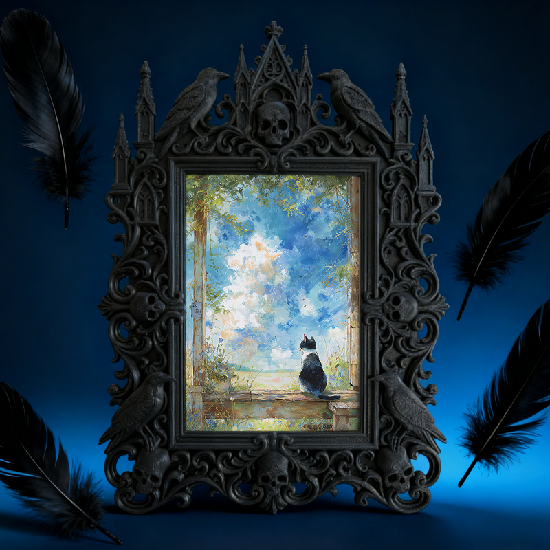 Bestseller Court Relief Frame | High-end Clothing Store Window Decor, Photo Prop, Royal Retro Vibe