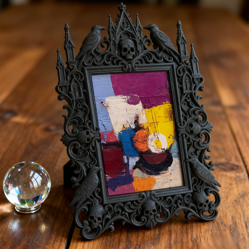 Trendy European Carved Frame | Chocolate Shop Window Decor, Photo Prop, Retro Royal Relief Design