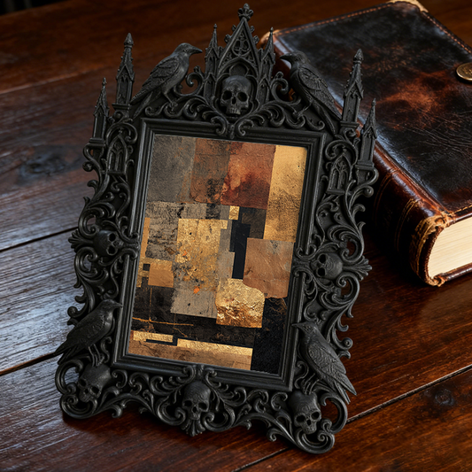 Luxury Royal Relief Photo Frame | Yacht Cabin Table Decor, Compact Photo Holder, Court Carved Craft