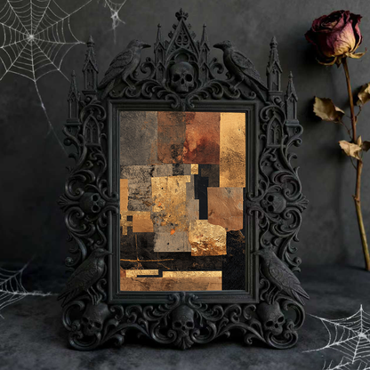 Luxury Royal Relief Photo Frame | Yacht Cabin Table Decor, Compact Photo Holder, Court Carved Craft