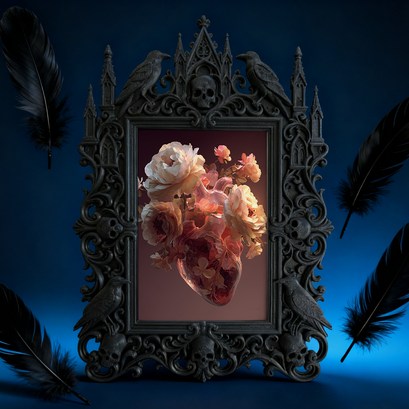 Bestseller Court Relief Frame | Hair Salon VIP Lounge Decor, Photo Display Ornament, Royal Retro Design