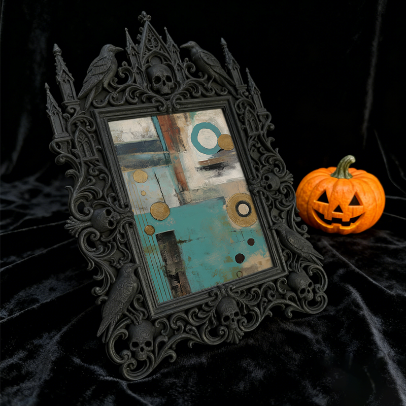 Popular European Carved Luxury Frame | Pottery Art Gallery Decor, Photo Prop, Palace Relief Craft