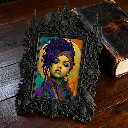 Premium Court Relief Frame | Perfume Boutique Test Area Decor, Photo Holder, Retro Palace Style