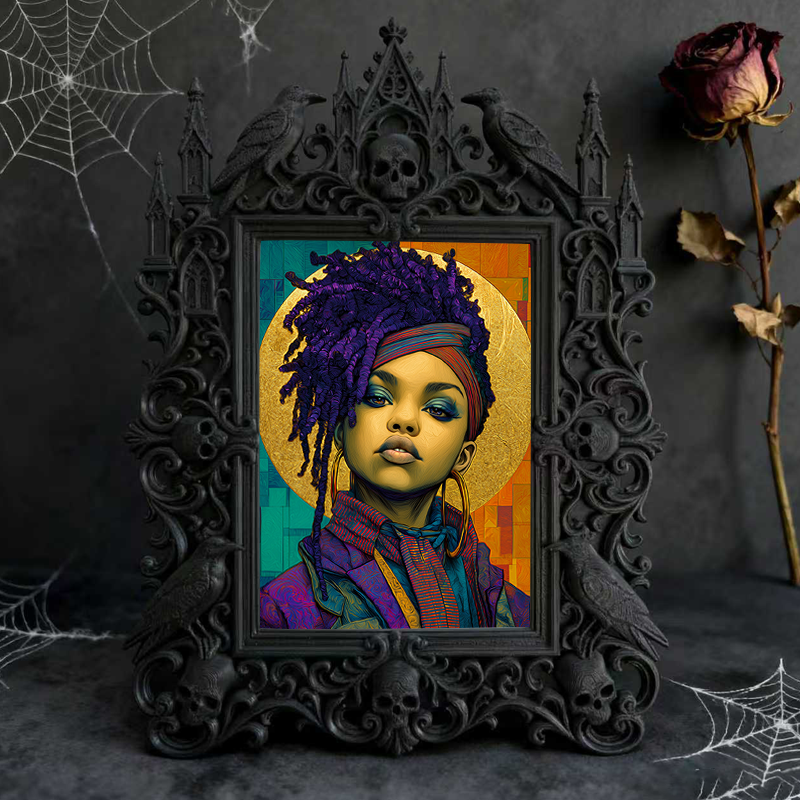 Premium Court Relief Frame | Perfume Boutique Test Area Decor, Photo Holder, Retro Palace Style