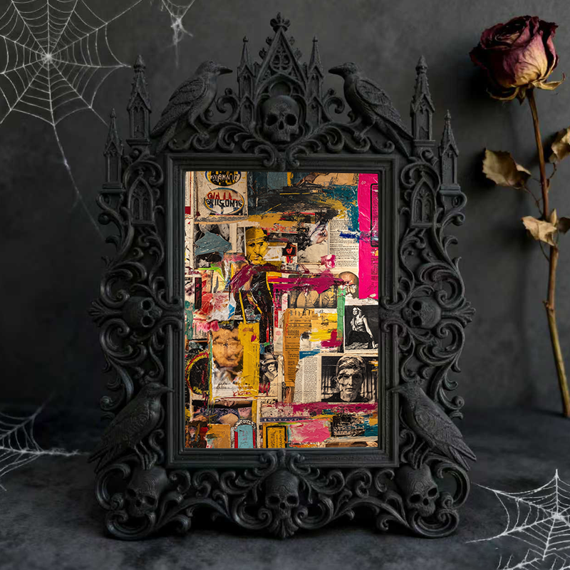 Luxury European Carved Frame | Castle-themed Restaurant Decor, Photo Prop, Noble Retro Relief Style