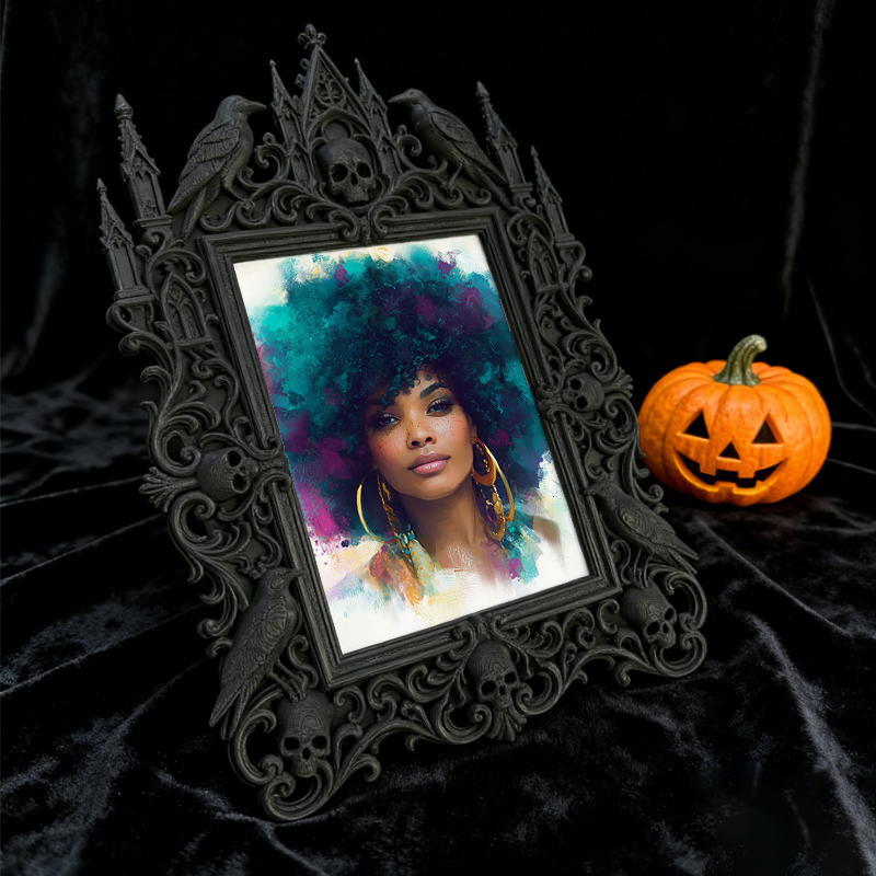 Stylish European Palace Frame | Winery Wedding Venue Decor, Tabletop Photo Holder, Royal Relief Design