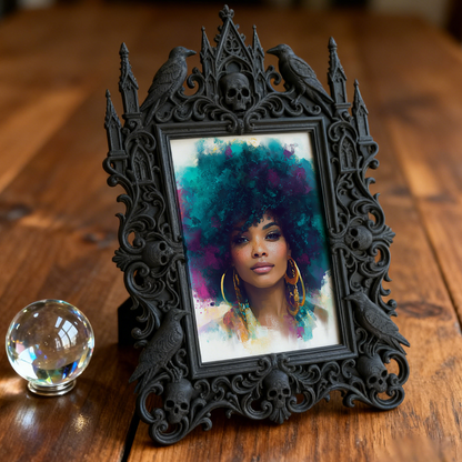 Stylish European Palace Frame | Winery Wedding Venue Decor, Tabletop Photo Holder, Royal Relief Design