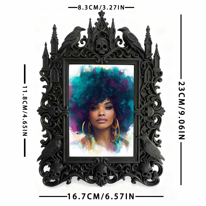 Stylish European Palace Frame | Winery Wedding Venue Decor, Tabletop Photo Holder, Royal Relief Design