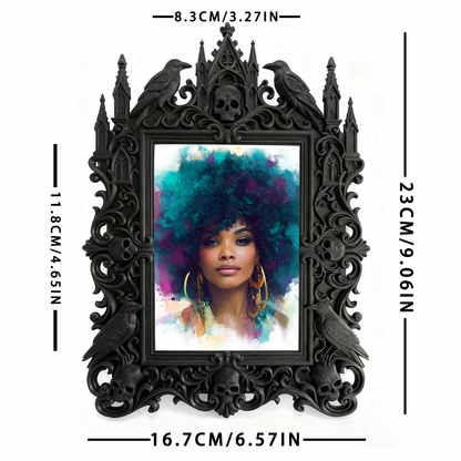 Stylish European Palace Frame | Winery Wedding Venue Decor, Tabletop Photo Holder, Royal Relief Design