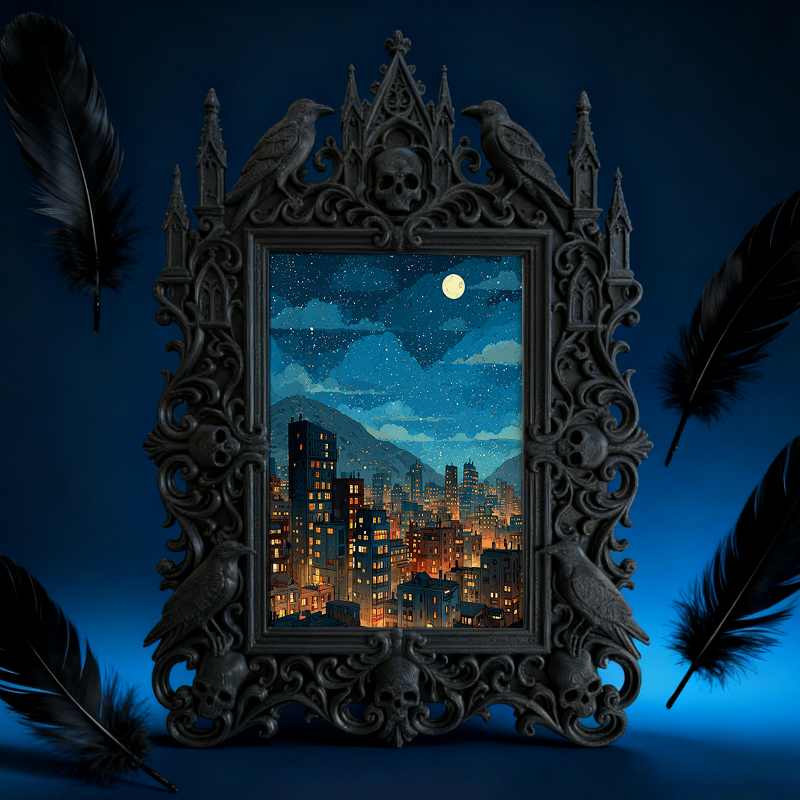 Premium Court Relief Frame | Vintage Car Show Booth Decor, Car Photo Display, Royal Relief Craft
