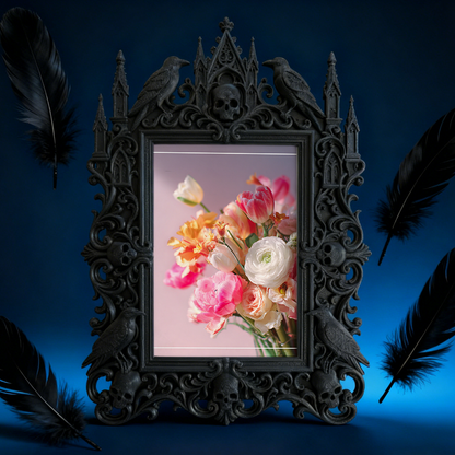 Popular Royal Relief Frame | Community Library Reading Corner Decor, Photo Holder, Warm Court Style