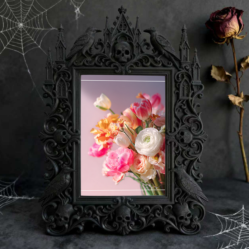 Popular Royal Relief Frame | Community Library Reading Corner Decor, Photo Holder, Warm Court Style