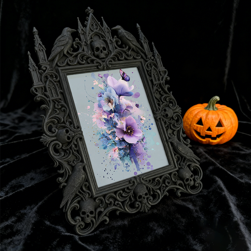 Bestseller European Carved Frame | Farmhouse Stay Breakfast Table Decor, Photo Holder, Rustic Palace Style