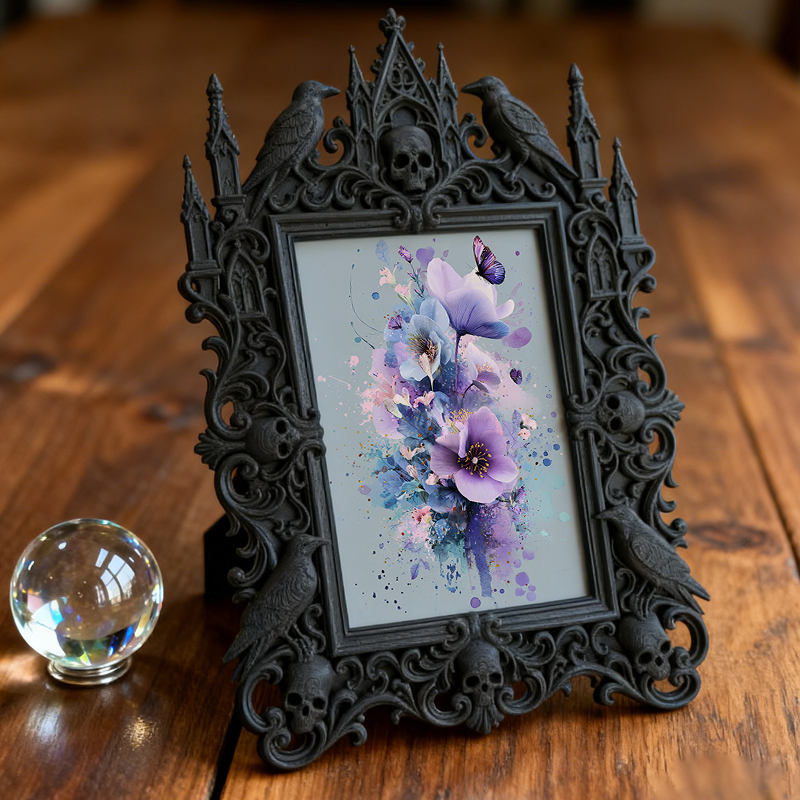 Bestseller European Carved Frame | Farmhouse Stay Breakfast Table Decor, Photo Holder, Rustic Palace Style