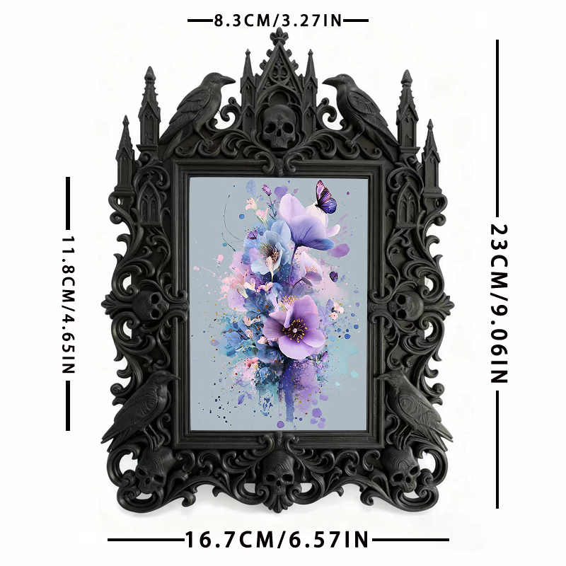 Bestseller European Carved Frame | Farmhouse Stay Breakfast Table Decor, Photo Holder, Rustic Palace Style