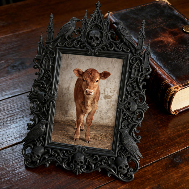 Trendy European Palace Frame | Plant Nursery Gift Corner Decor, Photo Holder, Vintage Relief Craft