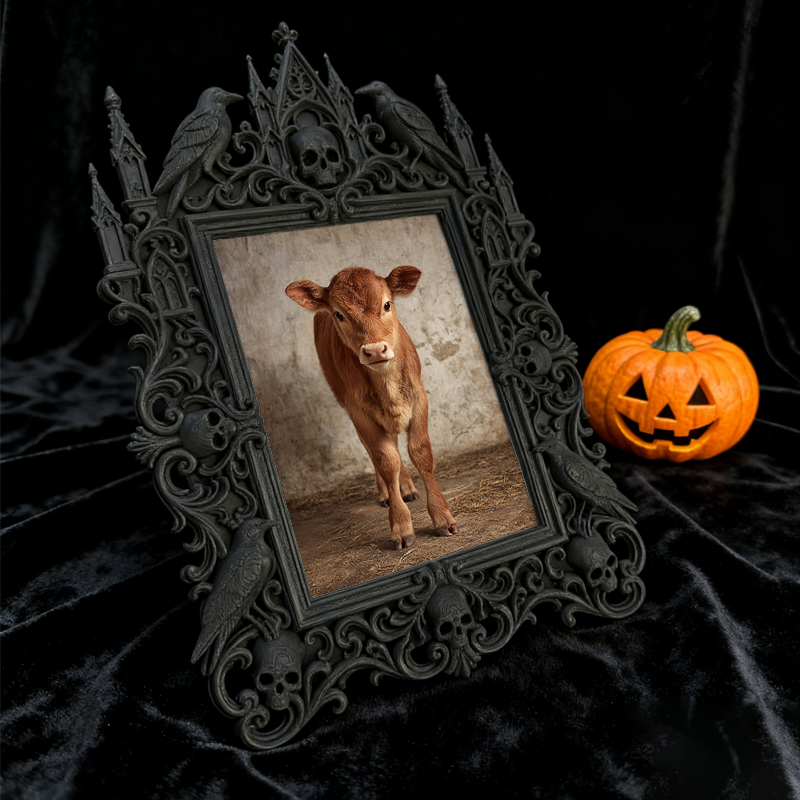Trendy European Palace Frame | Plant Nursery Gift Corner Decor, Photo Holder, Vintage Relief Craft
