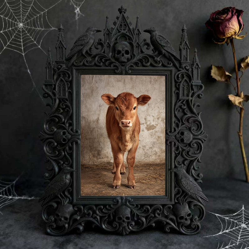 Trendy European Palace Frame | Plant Nursery Gift Corner Decor, Photo Holder, Vintage Relief Craft