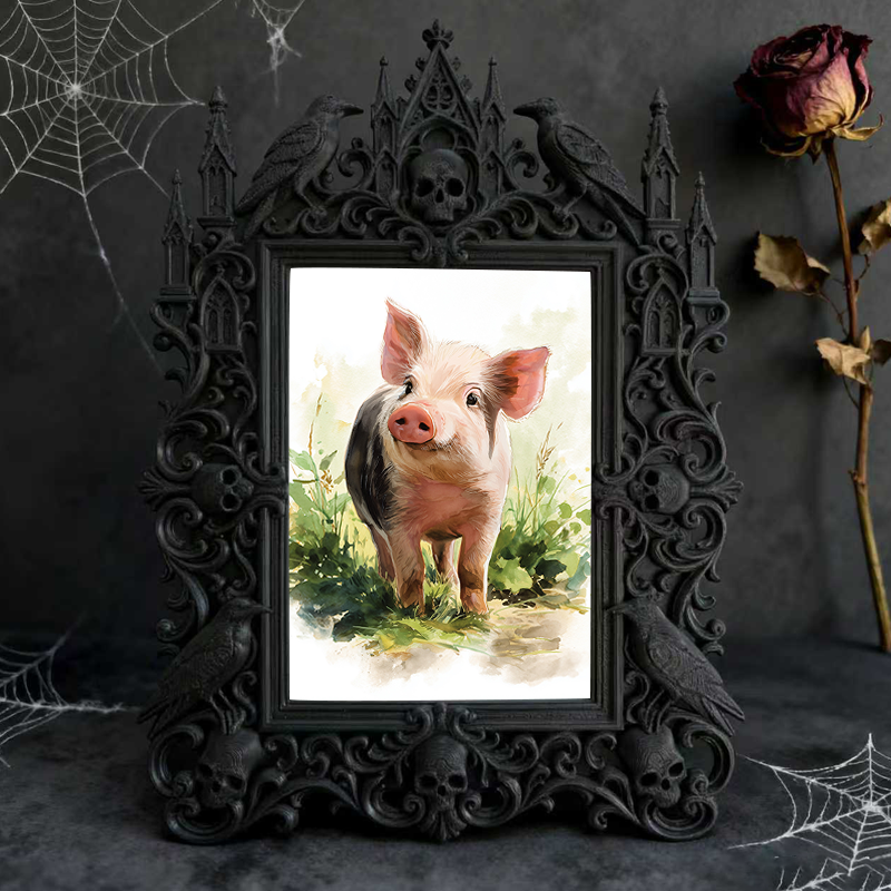 Trendy European Palace Frame | Bookstore Caf茅 Table Decor, Photo Holder, Vintage Noble Relief Design