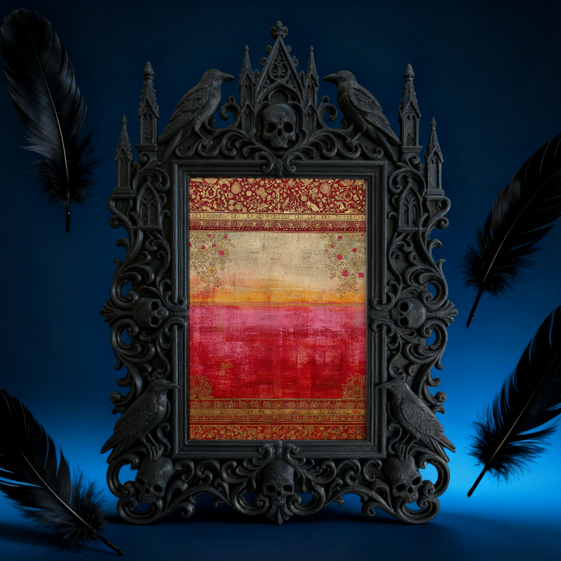 Premium Court Relief Frame | Gym VIP Locker Room Decor, Photo Display Ornament, Retro Palace Style